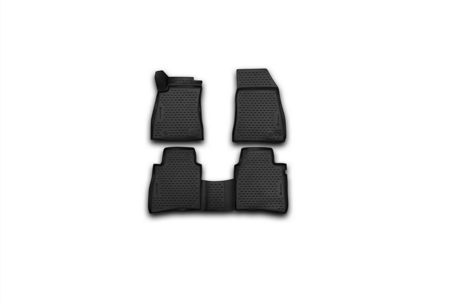Nissan Tiida 2011-2014 (2015↗) 3D Rubber Floor Mats for Interior (4 pcs, Novline) Image