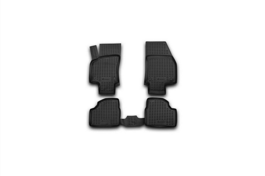 Opel Astra H 2004-2013 Rubber floor mats for interior (4 pcs, Novline) HB Image