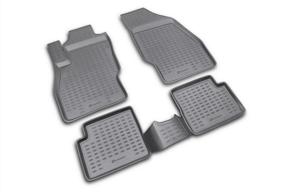Opel Corsa D 2007-2014 Rubber floor mats (4 pcs, Novline) Image