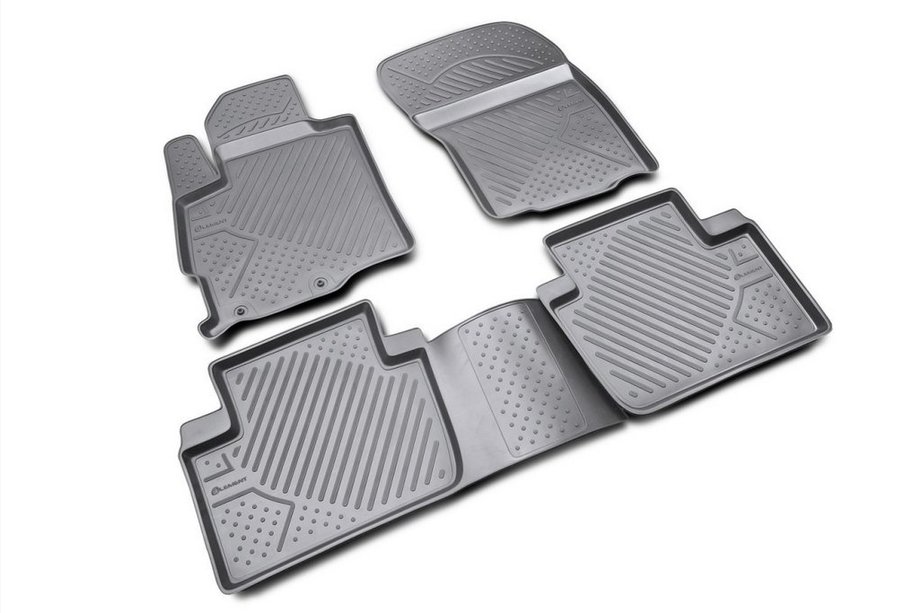 Peugeot 4007 2007-2013 Rubber floor mats (4 pcs, Novline) Image