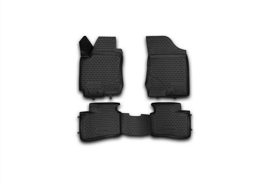 Hyundai I-30 2007-2011 3D Rubber Floor Mats for Interior (4 pcs, Novline) Image