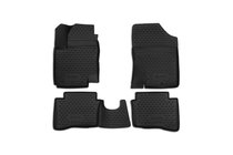 Hyundai I-20 2008-2012 3D Rubber Floor Mats for Interior (4 pcs, Novline) photo 1