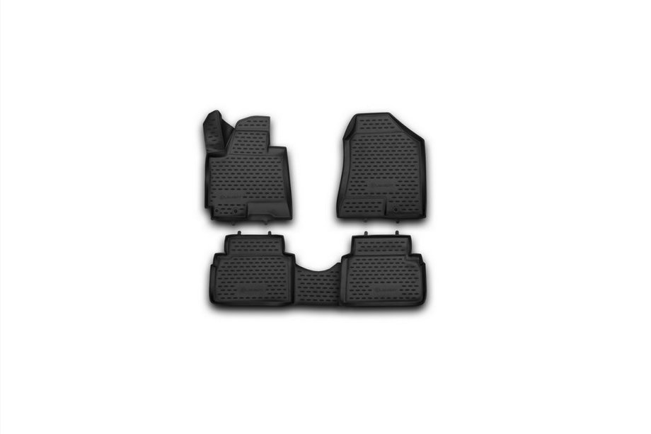 Hyundai IX-35 2010-2015 3D Rubber Floor Mats for Interior (4 pcs, Novline) Image