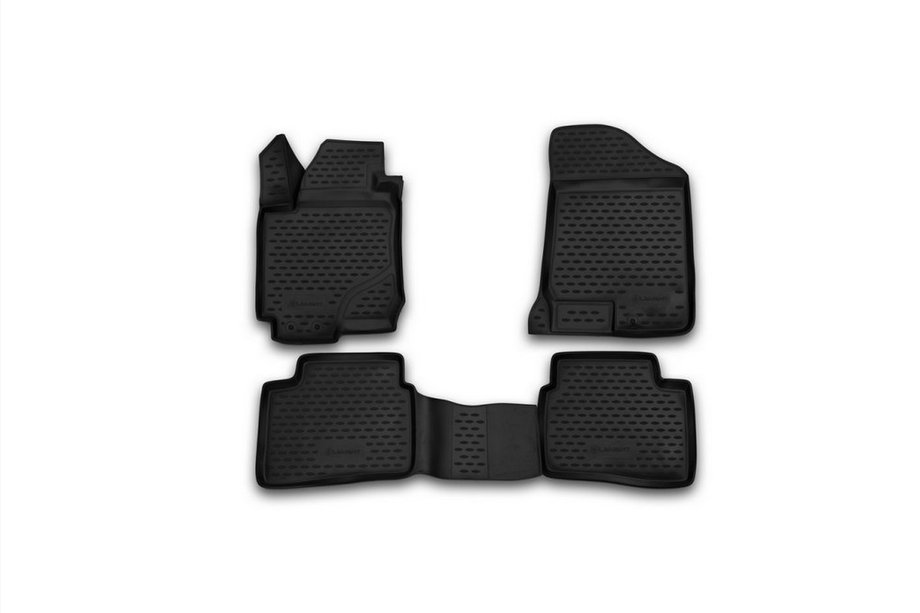 Kia Ceed 2007-2012 3D Rubber Floor Mats for Interior (4 pcs, Novline) Image