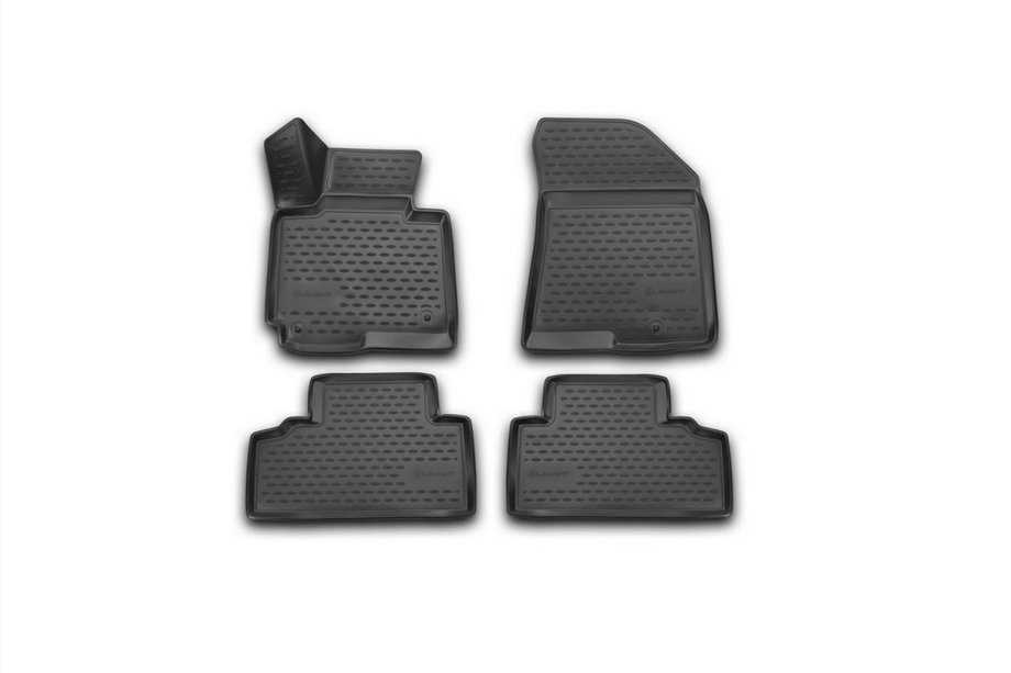 Kia Carens 2012- 3D Rubber Floor Mats for Interior (4 pcs, Novline) Image