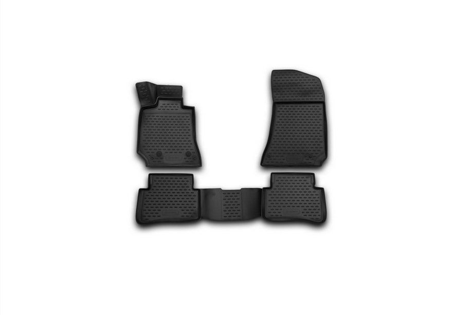 Mercedes E-class W212 2009-2016 Rubber floor mats (4 pcs, Novline) SD Image