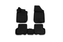 Renault Logan II 2013-2022 3D Rubber Floor Mats for Interior (4 pcs, Novline) photo 1