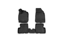 Renault Duster 2008–2017 (2015↗) 3D Rubber Floor Mats (with handle for remote fuel cap release) Interior (4 pcs, Novline) 2WD photo 1