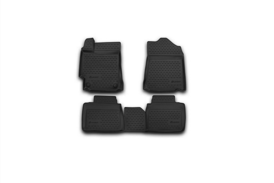 Toyota Camry 2011–2017 (2014↗) 3D Rubber Floor Mats for Interior (4 pcs, Novline) Photo 1