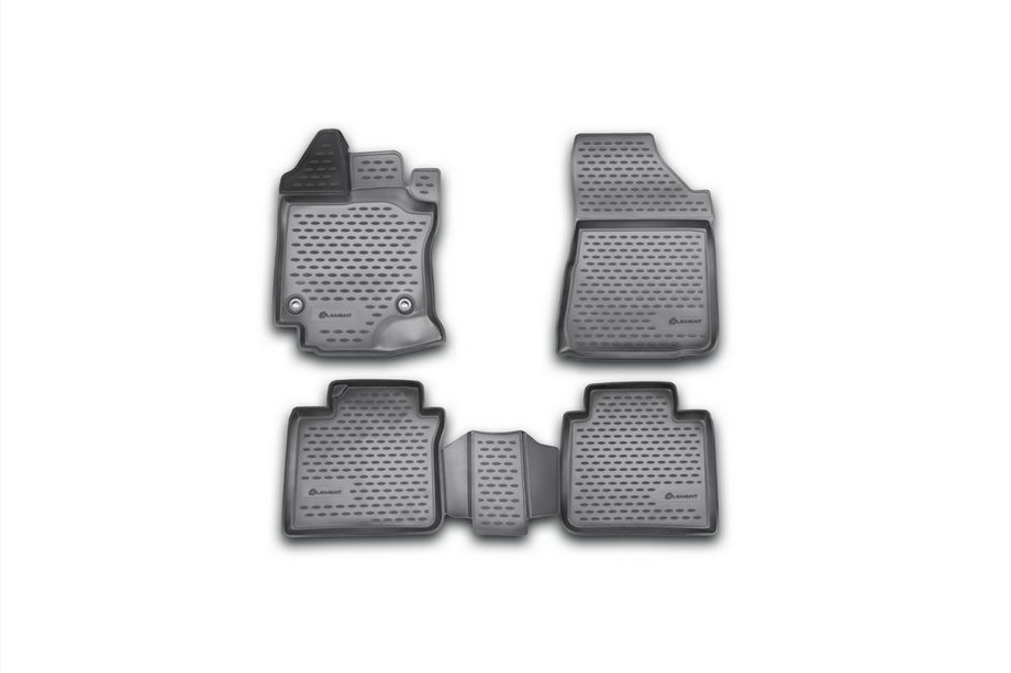 Toyota Venza 2008-2017 3D Rubber Floor Mats for Interior (4 pcs, Novline) Photo 1