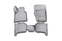 Volkswagen Touareg 2010-2018 3D Rubber Floor Mats for Interior (4 pcs, Novline) with Dual-Zone Climate Control photo 1