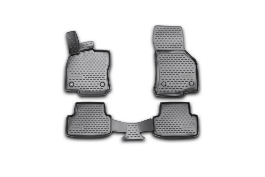 Volkswagen Golf 7/E-Golf 2012-2020 3D Rubber Floor Mats for Interior (4 pcs, Novline) Image