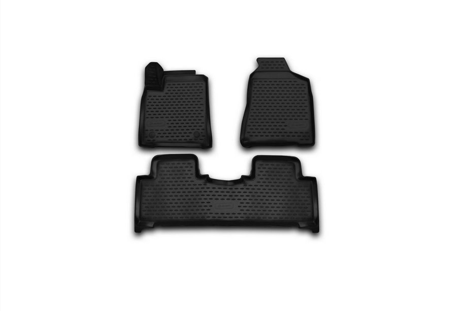 SsangYong Action 2005-2018 (2013↗) 3D Rubber Floor Mats Interior (3 pcs, Novline) Image