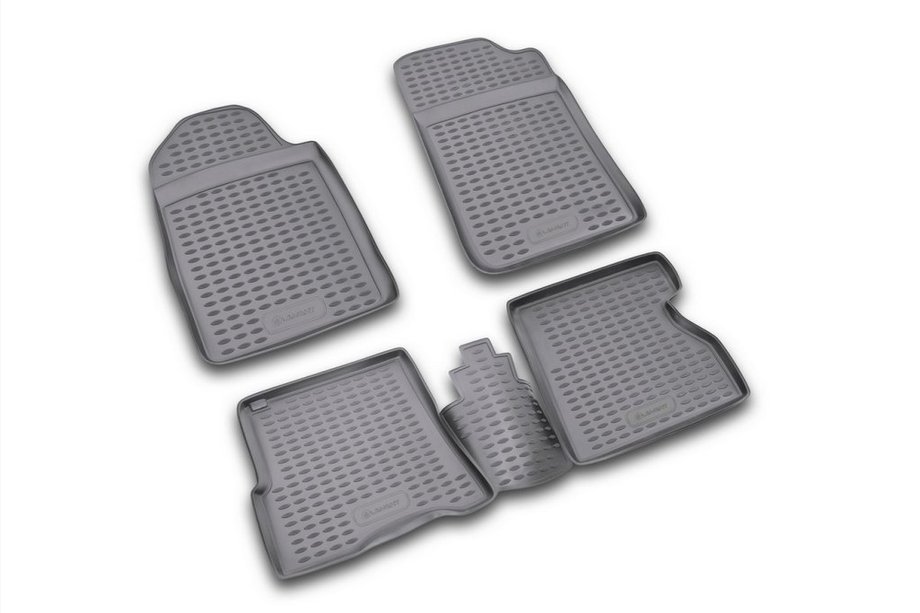 Renault Kangoo 1998-2008 Rubber floor mats (4 pcs, Novline) Photo 1