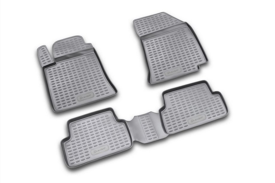 Renault Laguna 2001-2007 Rubber floor mats (4 pcs, Novline) Image