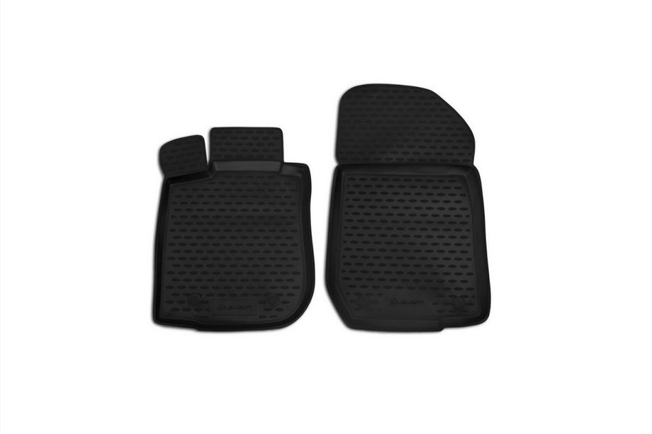 Renault Logan I 2005-2008 Front rubber floor mats (2 pcs, Novline) Image