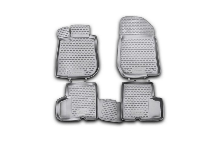 Renault Logan I 2005-2008 Rubber floor mats (4 pcs, Novline) Image