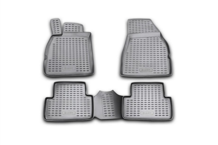 Renault Megane II 2004-2009 Rubber floor mats (4 pcs, Novline) Image