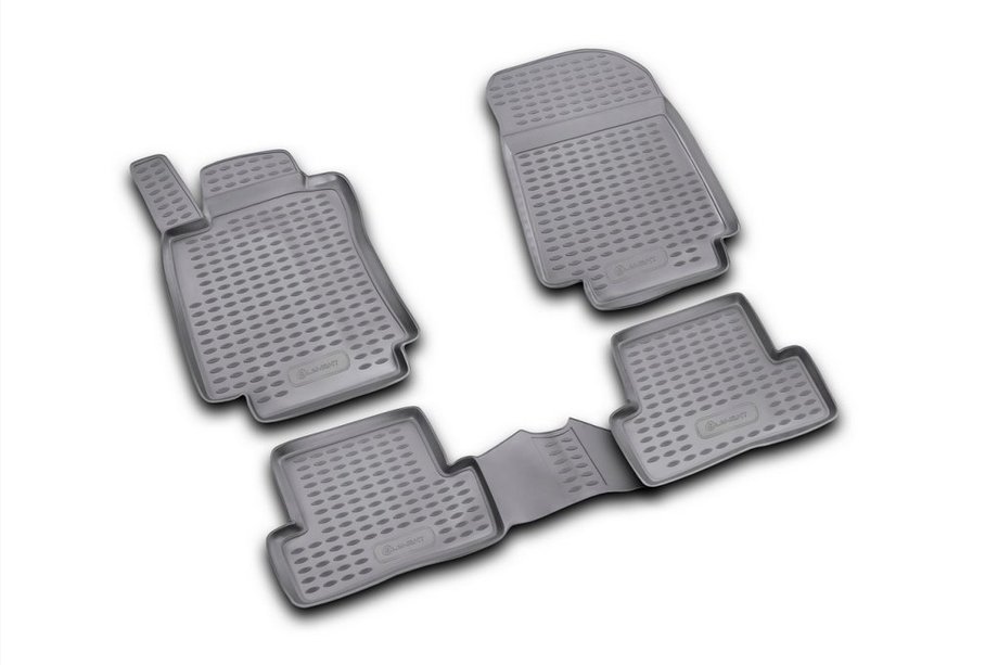 Renault Clio III 2005-2012 Rubber floor mats (4 pcs, Novline) Image