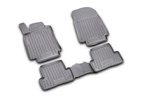 Renault Clio III 2005-2012 Rubber floor mats (4 pcs, Novline) photo 1