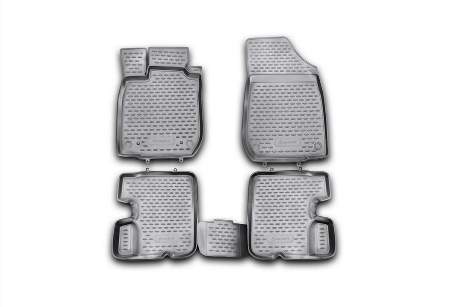 Renault Sandero 2007-2013 Rubber floor mats (4 pcs, Novline) Image