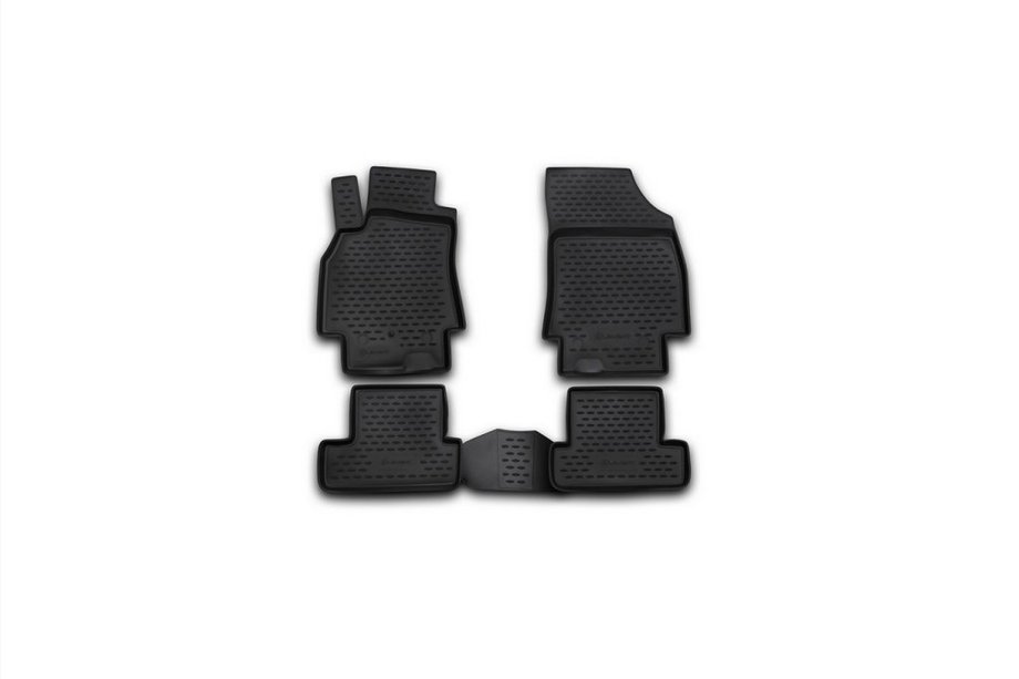 Renault Megane III 2009-2016 Rubber Floor Mats (4 pcs, Novline) Coupe Image