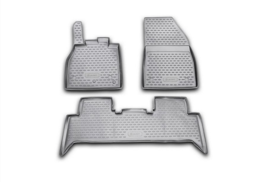 Renault Scenic/Grand 2009-2016 Rubber Floor Mats Interior (3 pcs, Novline) Image
