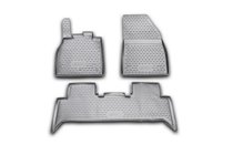 Renault Scenic/Grand 2009-2016 Rubber Floor Mats Interior (3 pcs, Novline) photo 1