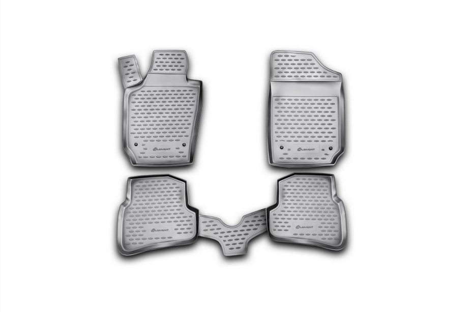 Seat Ibiza 2010-2017 Rubber Floor Mats Interior (4 pcs, Novline) SW Image