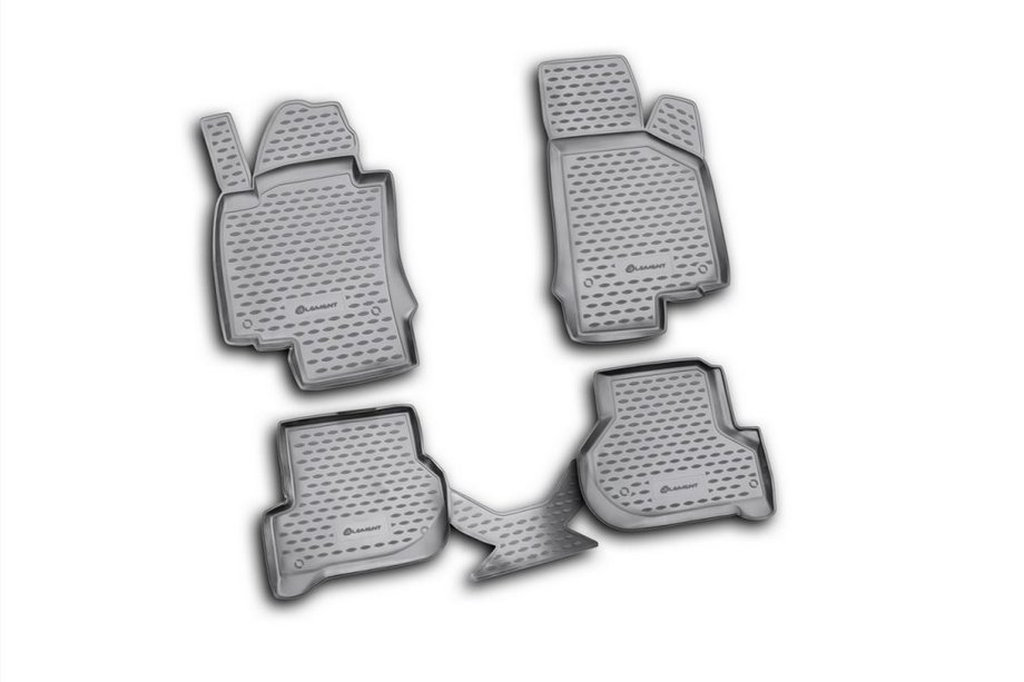 Skoda Octavia II A5 2006-2010 Rubber floor mats (4 pcs, Novline) 2004-2013 Image