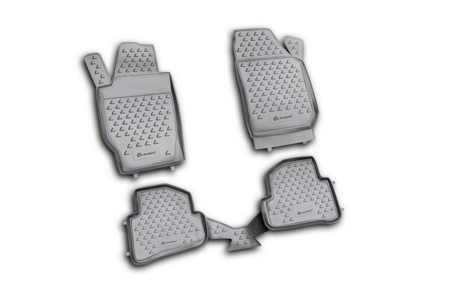 Skoda Fabia 2007-2014 Rubber floor mats (4 pcs, Novline) Image