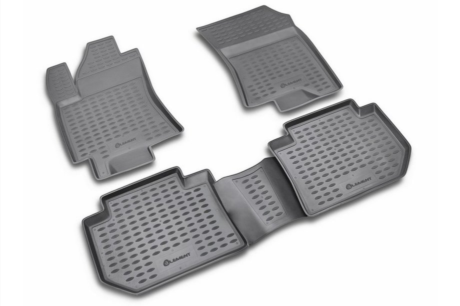 Subaru Tribeca 2005-2014 (2005↗) Rubber floor mats (4 pcs, Novline) Image