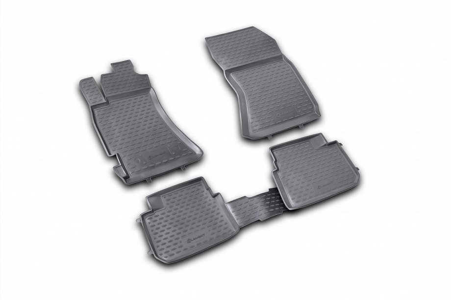 Subaru Forester 2008-2013 Rubber floor mats (4 pcs, Novline) Image