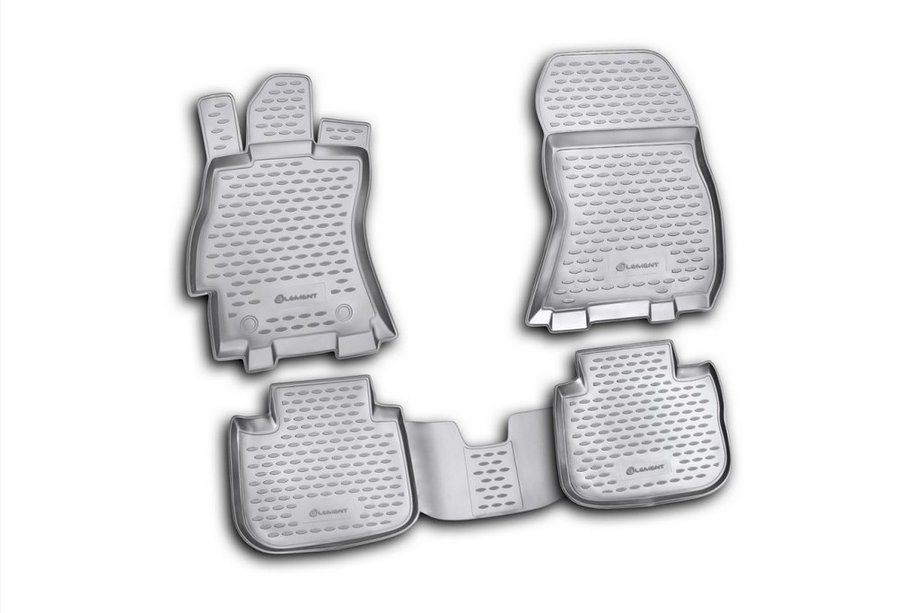 Subaru Outback 2009-2014 Rubber floor mats (4 pcs, Novline) Image