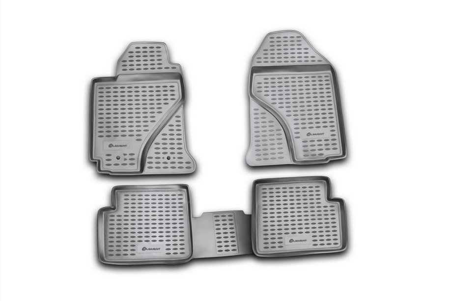 Toyota Corolla 2002-2007 Rubber floor mats (4 pcs, Novline) Image