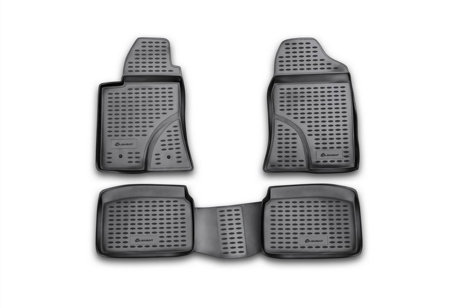 Toyota Avensis 2003-2009 Rubber floor mats (4 pcs, Novline) Image