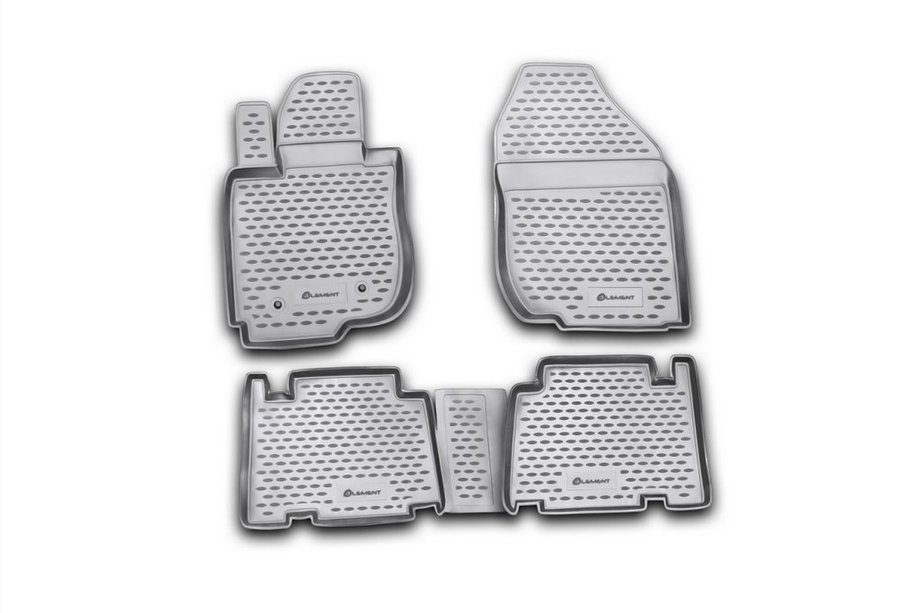 Toyota Rav 4 2006-2013 (2006↗) Rubber Floor Mats (4 pcs, Novline) Long Image