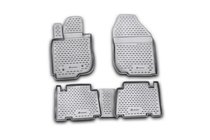 Toyota Rav 4 2006-2013 (2006↗) Rubber Floor Mats (4 pcs, Novline) Long photo 1