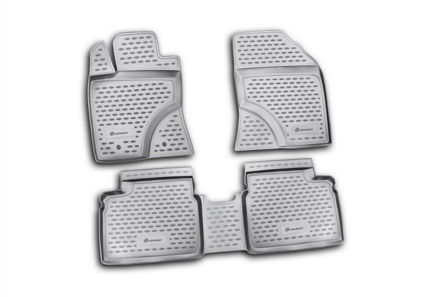 Toyota Avensis 2009-2018 Rubber floor mats (4 pcs, Novline) Image