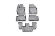 Toyota Verso 2009–2018 (2009-2013) Rubber Floor Mats (3 Rows, 5 pcs, Novline) Option 2 photo 1