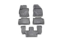 Toyota Verso 2009–2018 (2009-2013) Rubber floor mats (3 rows) interior (5 pcs, Novline) Option 1 photo 1