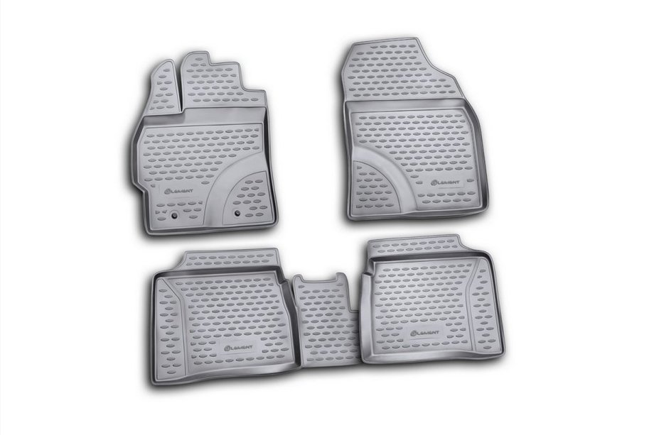 Toyota Prius 2009-2015 (2009↗) Rubber Floor Mats (4 pcs, Novline) Image