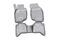 Toyota Hilux 2006-2015 (2008↗) Rubber floor mats (4 pcs, Novline) photo 1