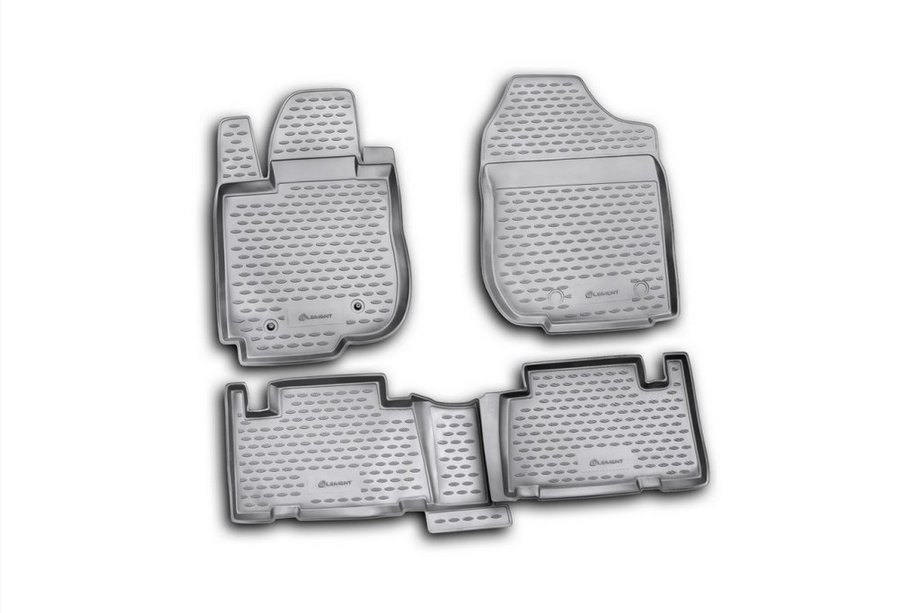 Toyota Rav 4 2006-2013 (2010↗) Rubber Floor Mats (4 pcs, Novline) Image