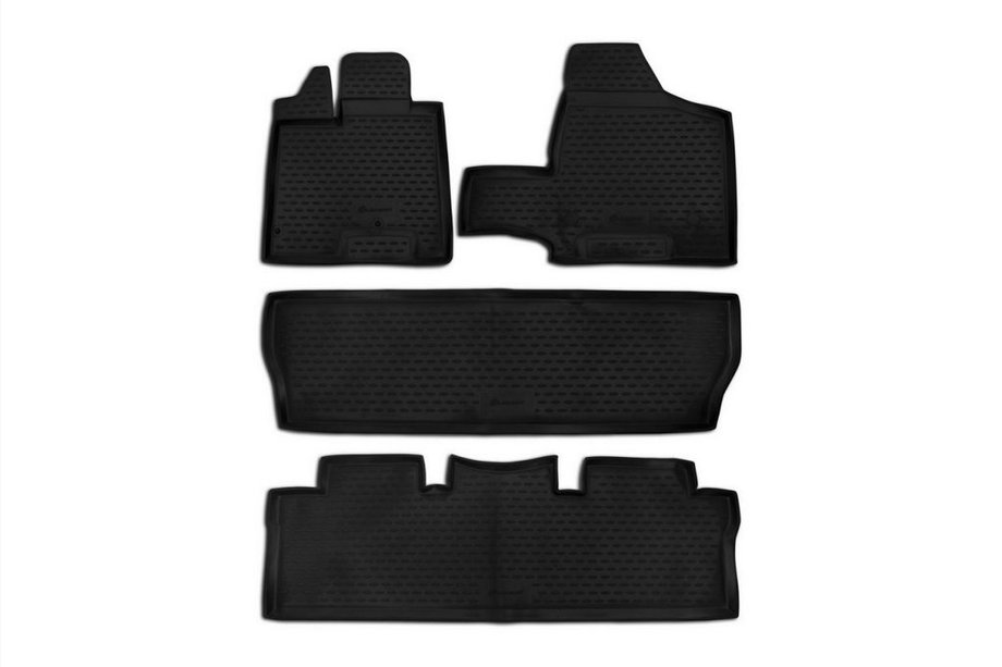 Toyota Sienna 2010-2020 Rubber floor mats (4 pcs, Novline) Image