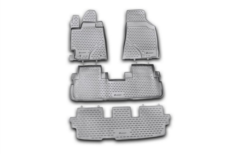 Toyota Highlander 2008-2013 Rubber floor mats (4 pcs, Novline) Image