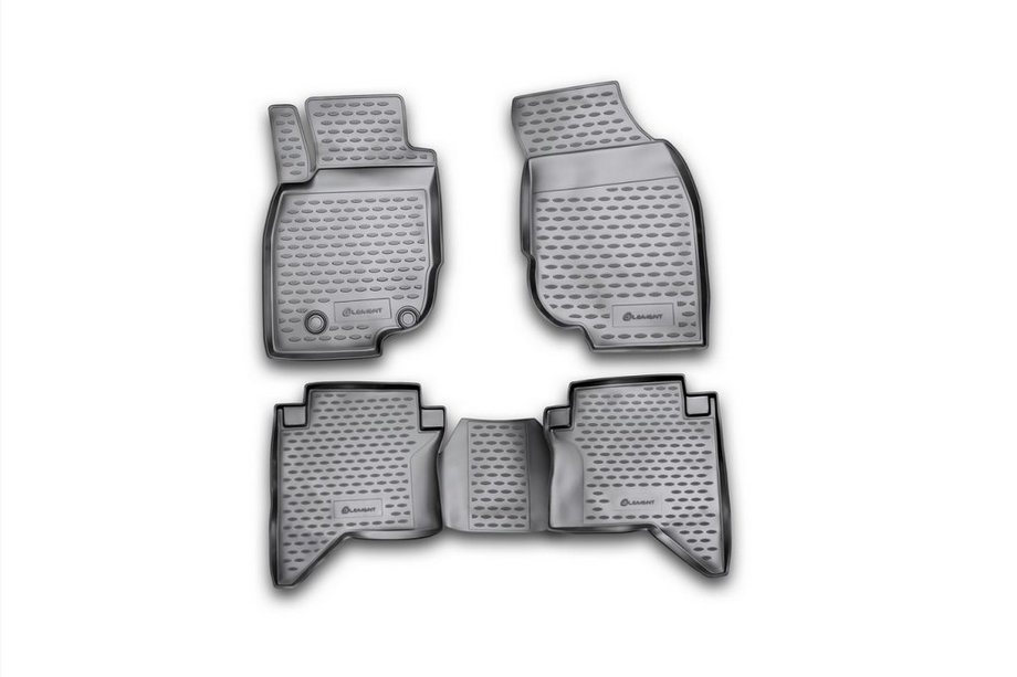 Toyota Hilux 2006-2015 (2011-2015) Rubber floor mats (4 pcs, Novline) Image
