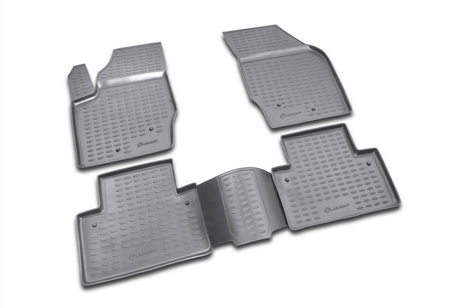 Volvo XC90 2002-2014 Rubber floor mats (4 pcs, Novline) Image