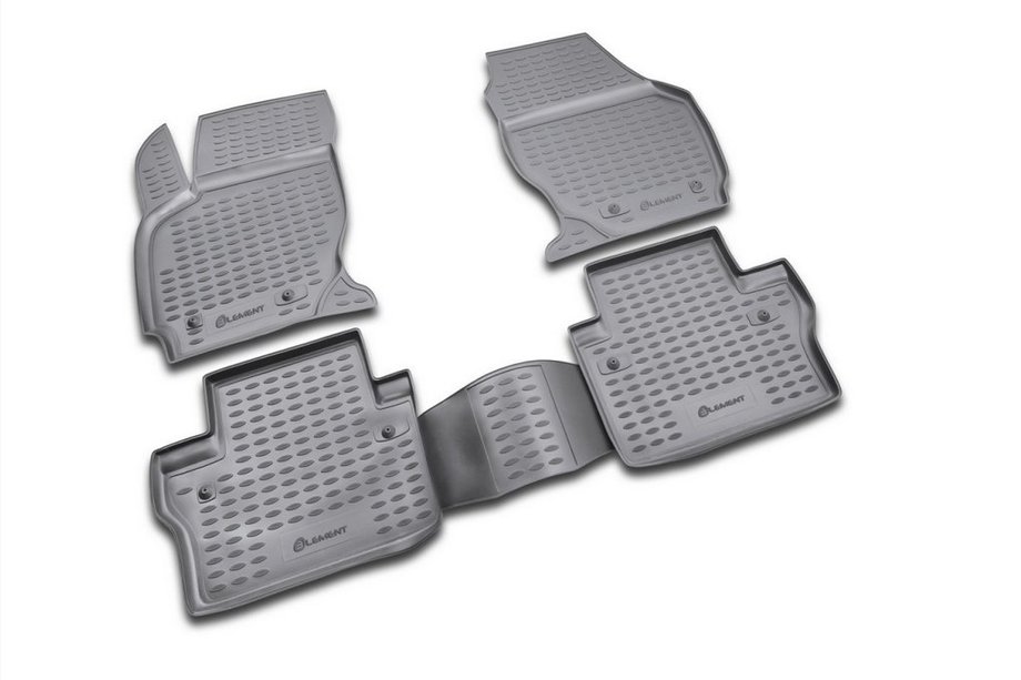 Volvo S80 2006-2016 Rubber floor mats (4 pcs, Novline) Photo 1