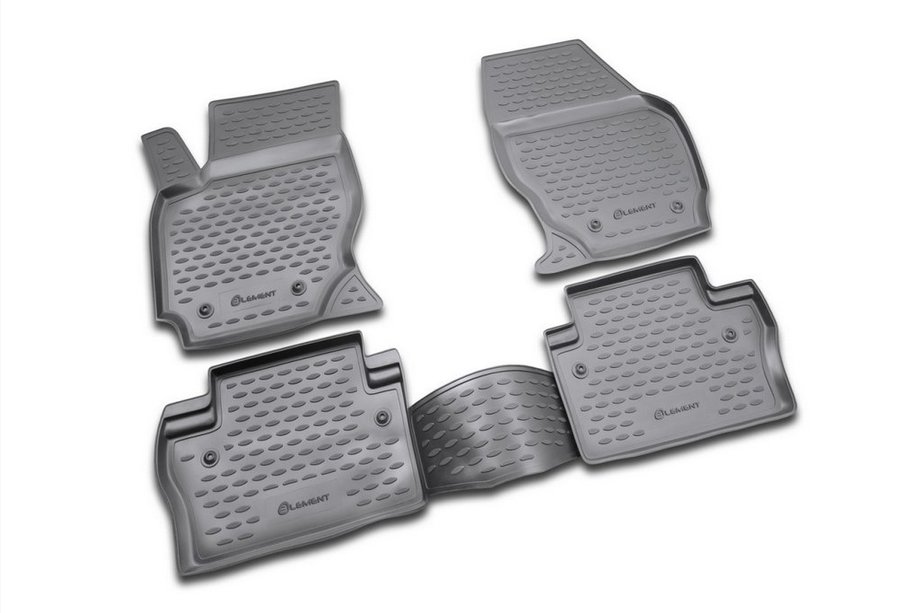 Volvo XC70 2007-2013 Rubber floor mats (4 pcs, Novline) Image